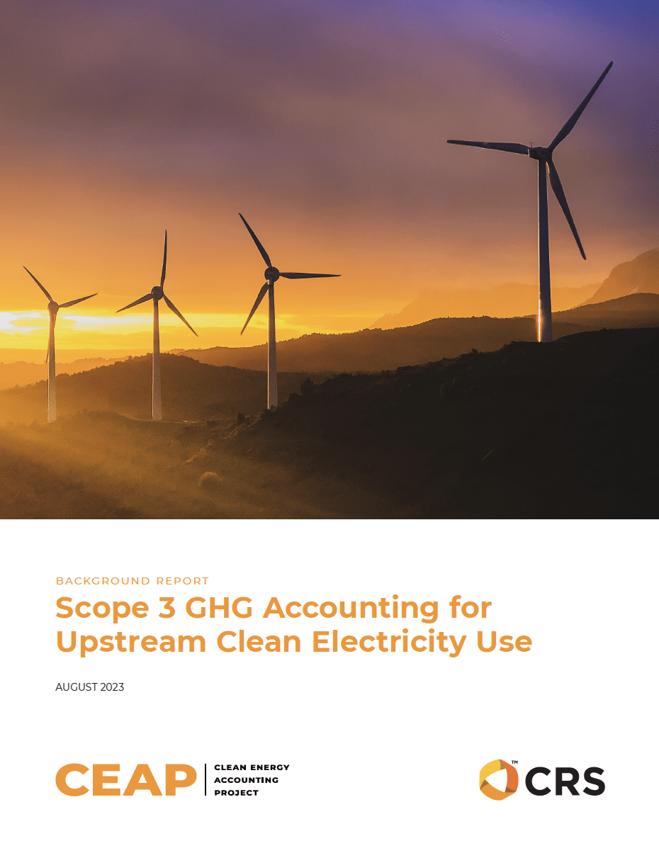 Scope 3 GHG Accounting for Upstream Clean Electricity Use