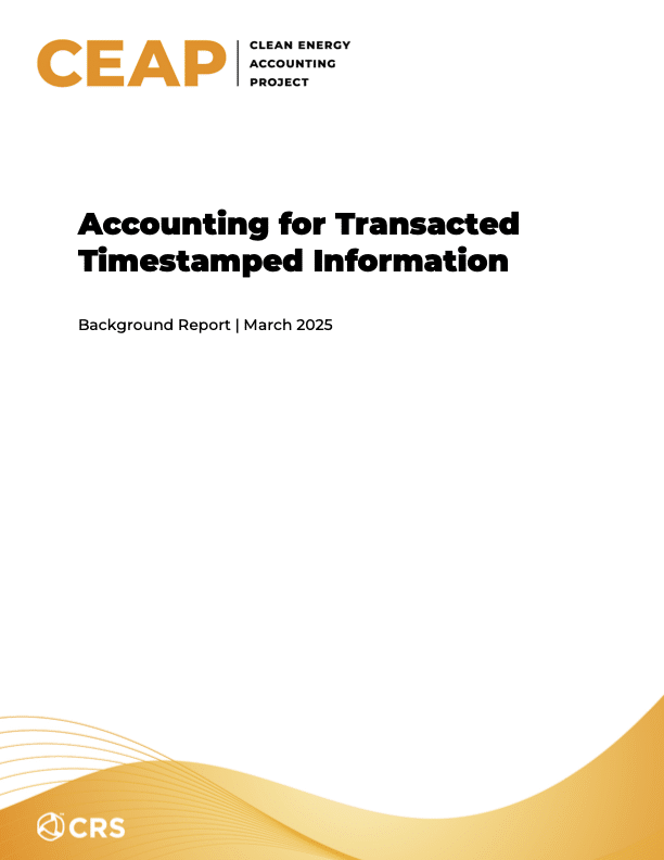 Accounting for Transacted Timestamped Information