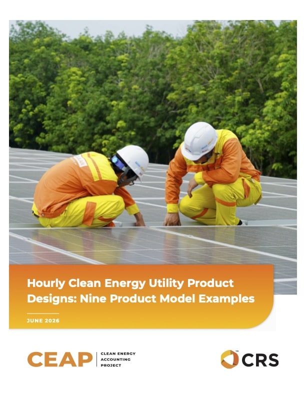 Hourly Clean Energy Utility Product Designs
